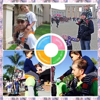 T84C-Child Shoulder Carrier Baby Saddle Toddler Hiking Backpack Baby Ankle Straps Hands Free Backpack-Holds A 44.1Lb Child 1
