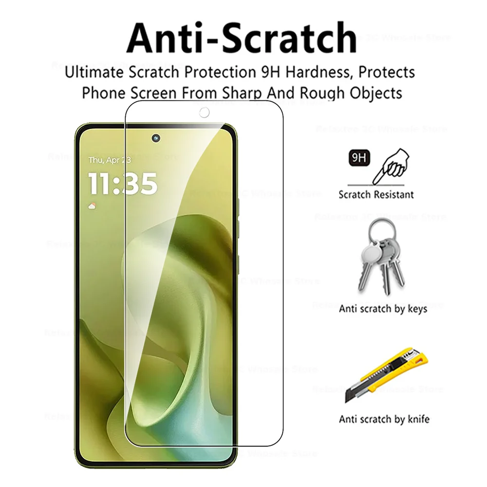 Premium Screen Protector Set: 2-Pack Tempered Glass Film for Motorola Moto G86 Power