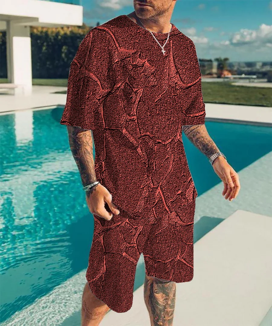 Summer Streetwear Men's Suits Sportswear Men's Oversized Clothes 3D Printed T-Shirts Shorts Sportswear