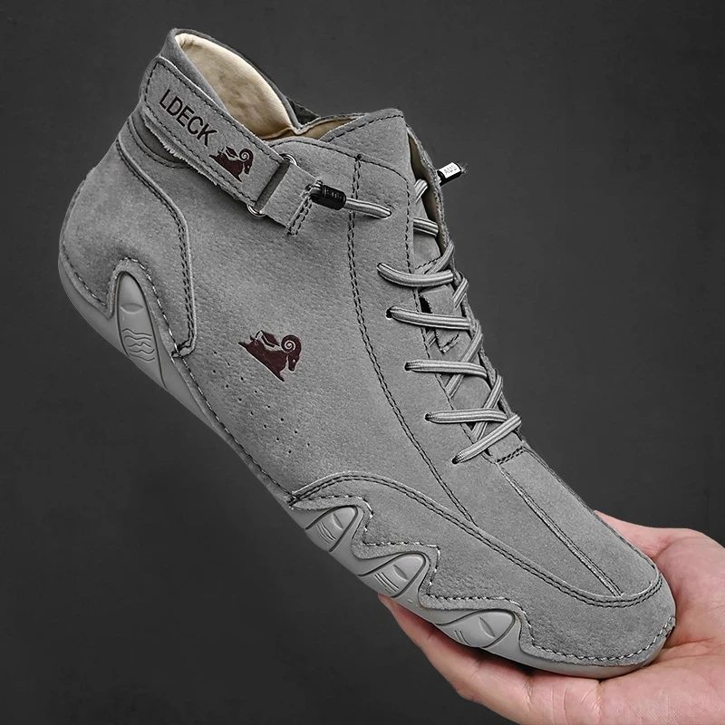 Men Casual High Top Sneakers 2022 Winter New In Ankle Boots Lace Up Males Shoes Warm Fashion High Quality Leisure Cozy Men Shoes