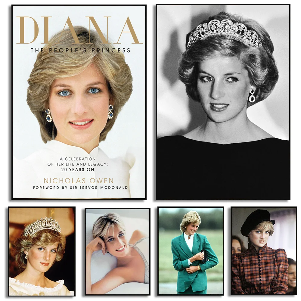 I Miss Most Diana Princess Poster Elegante Ritratto Femminile Art Canvas Painting Home Decor