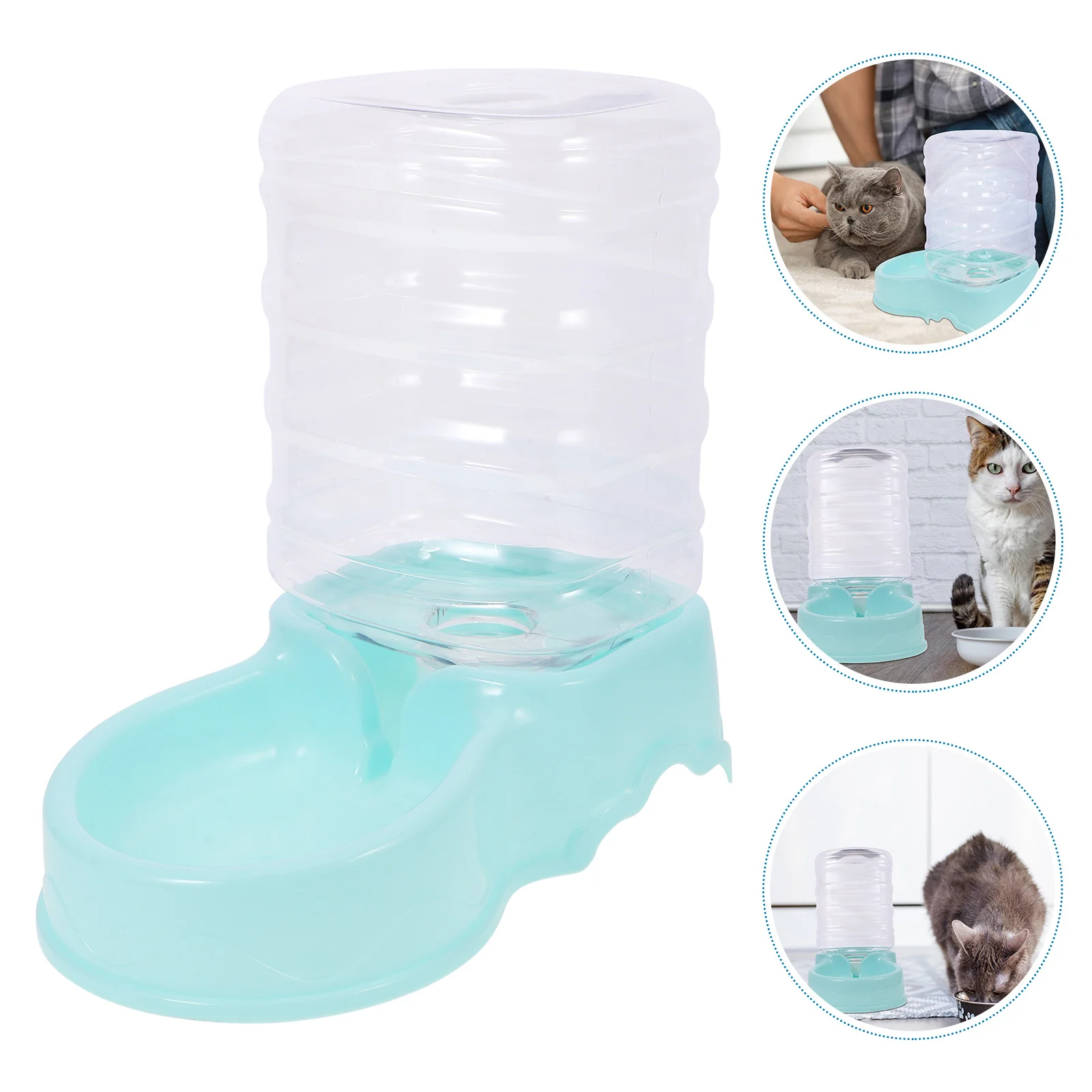 

Feeding Bowl Pet Water Fountain Cat Food Plastic Automatic Feeder Dispenser for Cats