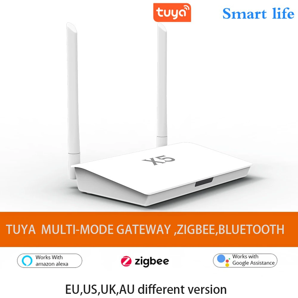 Zigbee-hub com Bluetooth e Cabo de Rede Gateway Tuya Zigbee Controle de Vida Inteligente Zigbee 3.0