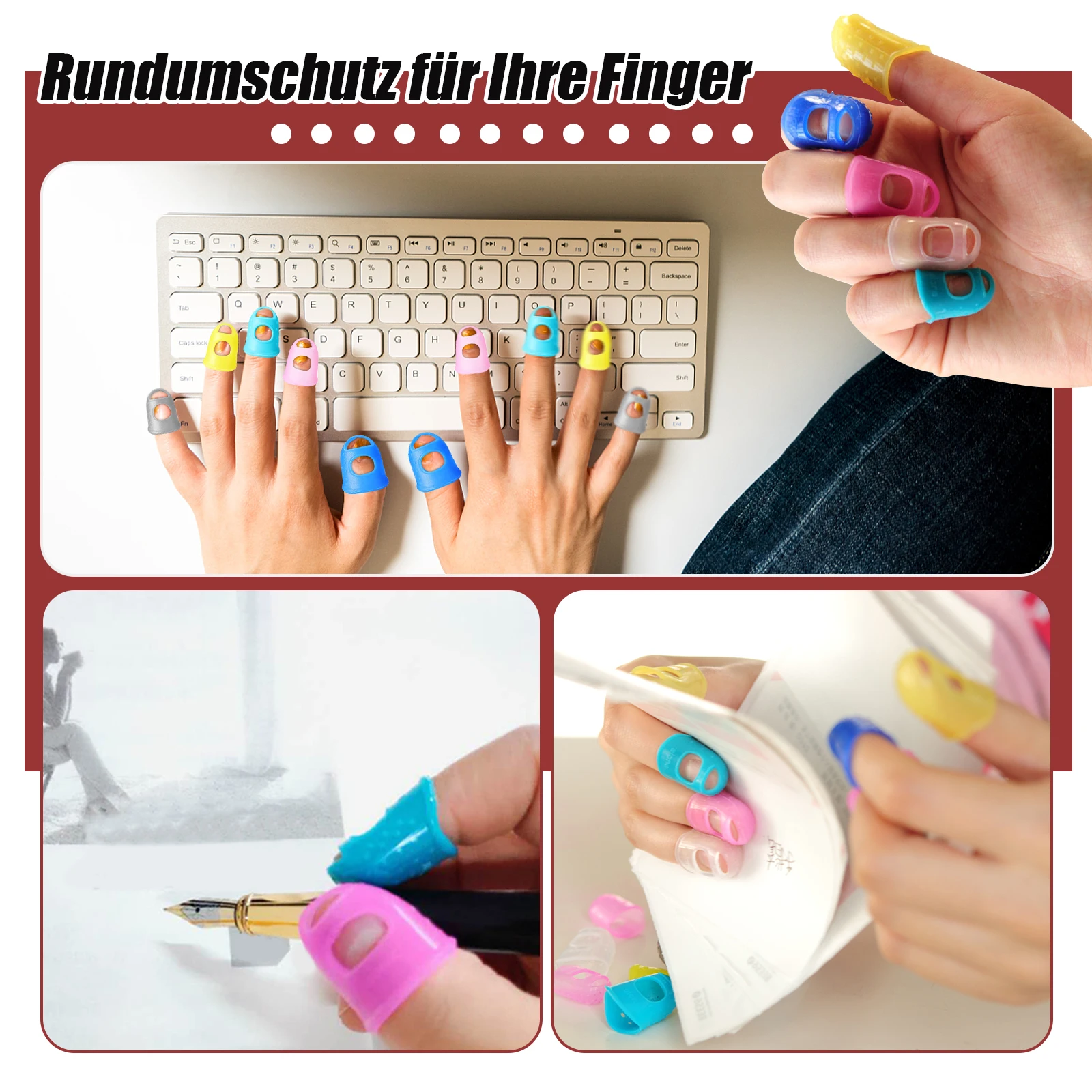 30 Pieces Silicone Guitar Fingertip Protection Covers AliExpress