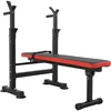 PayLessHere Adjustable Weight Bench with Barbell Rack,Bench Press Folding Multi-Function Workout Bench with Dip Station 1