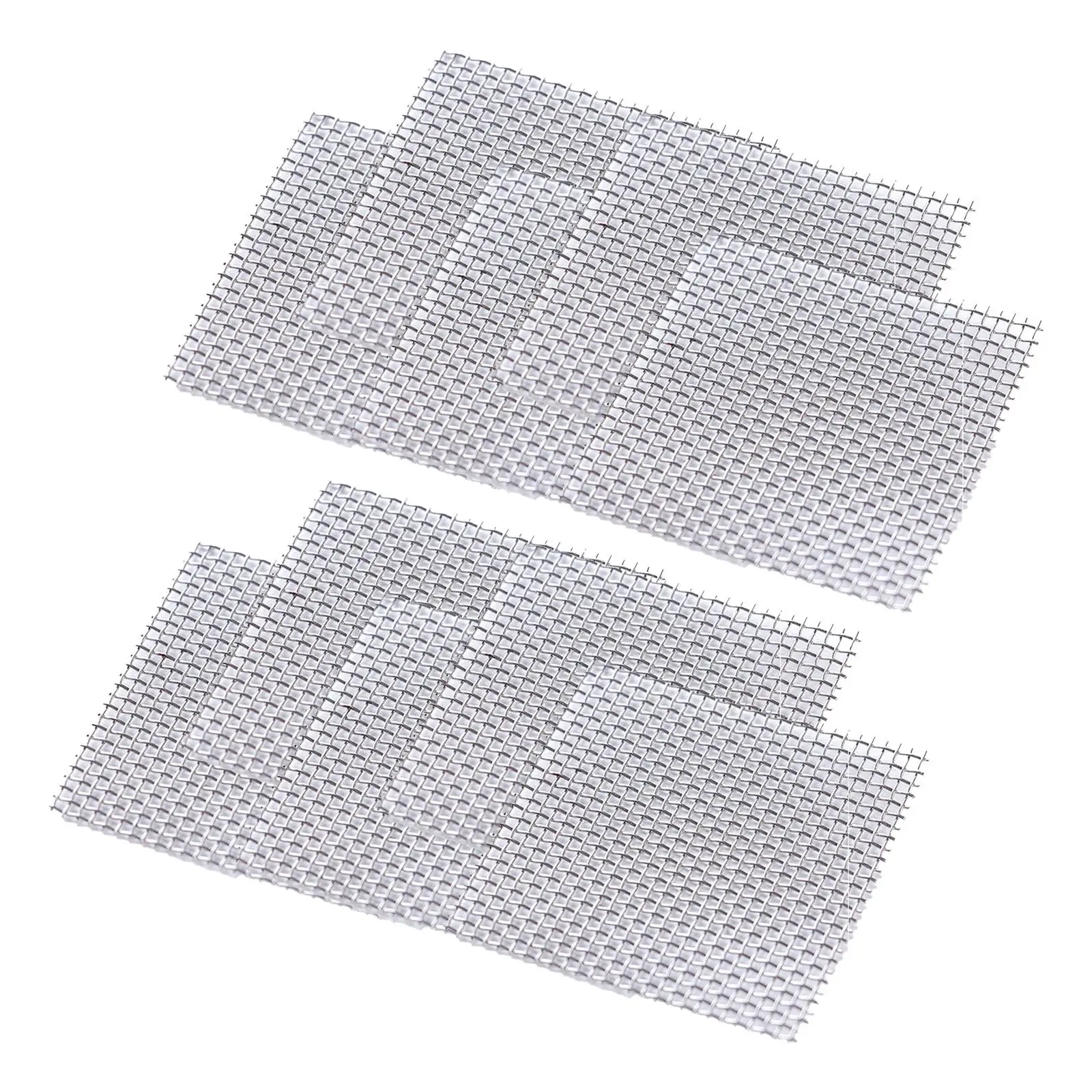 Fish Tank Decorations 10Pcs Fish Tank Wire Mesh Pad 8*8cm Fish Tank Plant Holder DIY Steel Aquarium Decoration Plant Stand Craft Landscape Moss Net