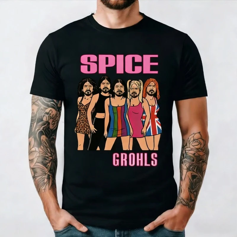 재미있는 유머 SPICE GROHLS Well-Printed Tees 패러디 유니..