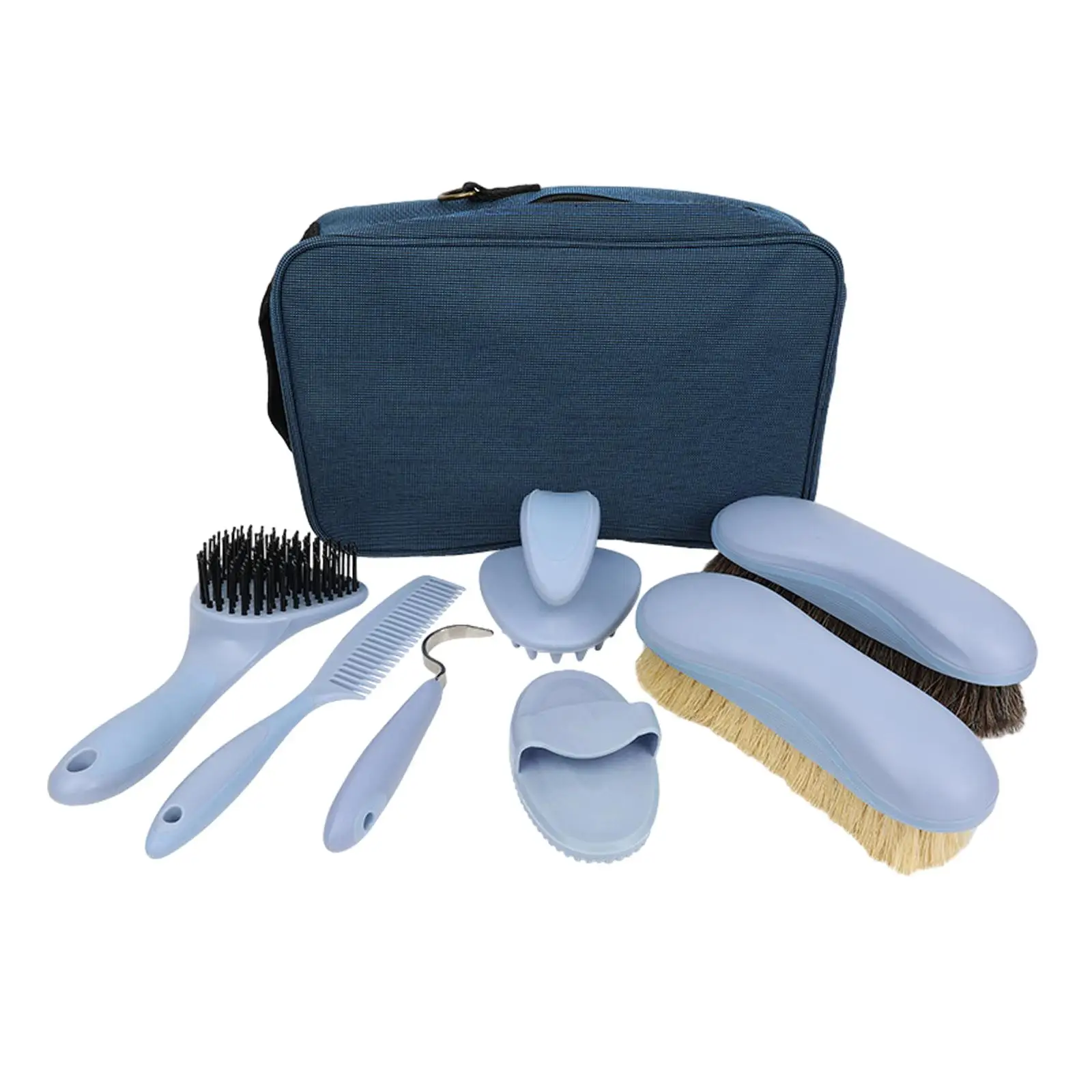 8Pcs Horse Grooming Kit Equestrian Maintenance Set for Horse Riders Adults