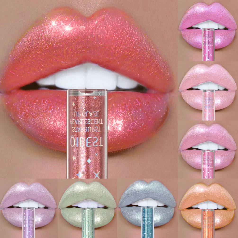 QIBEST Diamond Lipstick Shiny Moisturizing Long Lasting Waterproof