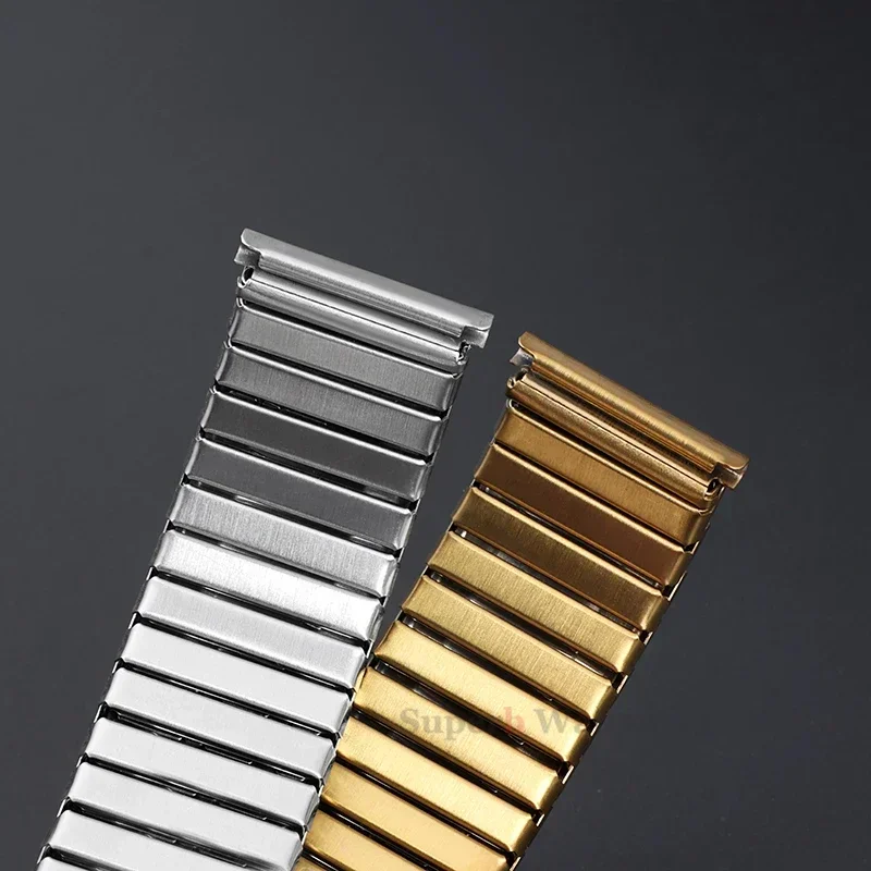 Elegant Stainless Steel Elastic Watch Band - Universal Stretch Wristband Accessories