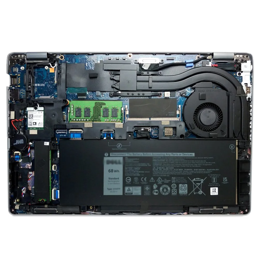 Laptop CPU Cooling Fan Cool For Dell Latitude 14 5411 0N7C76 Computer Cooler Fans EG50060S1-C490-S9A EG50060S1-C460-S9A N7C76