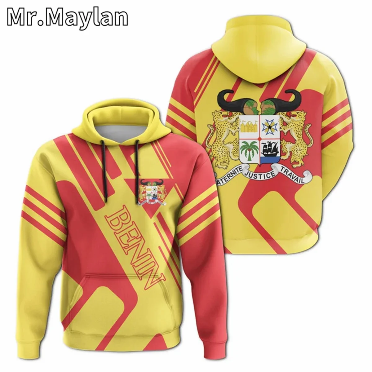 

AFRICAN HOODIE BENIN COAT OF ARMS 3D Full Printed Unisex Hoodies Men/Women Streetwear Zip Pullover Casual Jacket Tracksuits Z-22