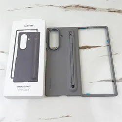 Slim Shockproof S Pen Case with Stylus for Samsung Galaxy Z Fold 7 - Hard PC Anti - fall Protective Cover with Skin Feel (Dark Gray)