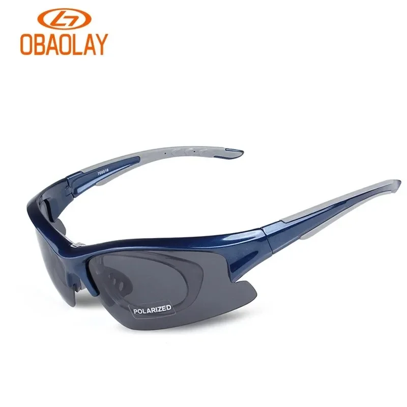 

OBAOLAY Polarized Cycling Sun Glasses Outdoor Sports Bicycle Bike Glasses Goggles Eyewear 5 Lens Women Mens Cycling Glasses
