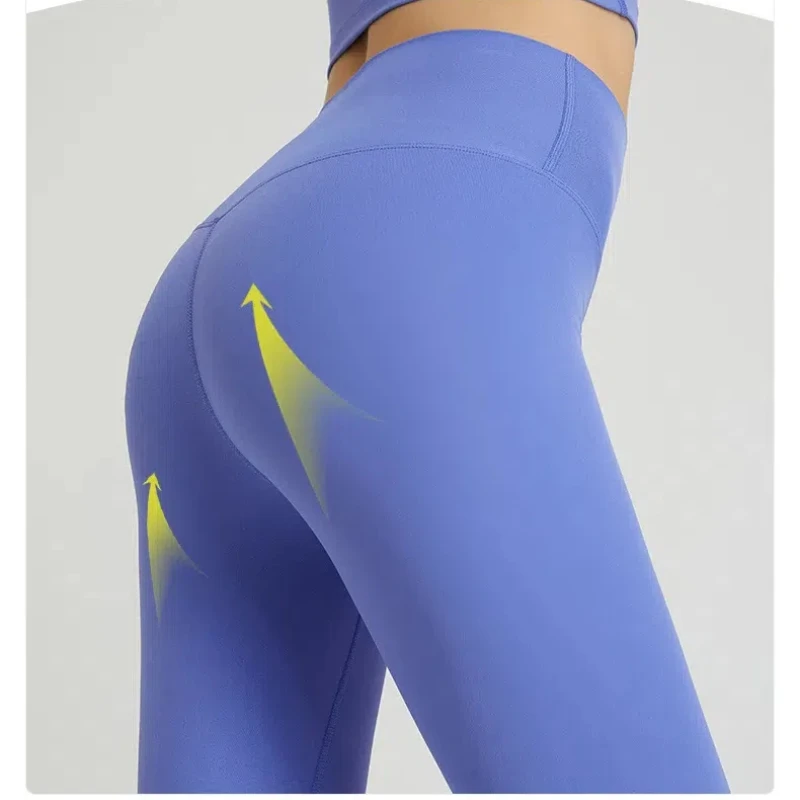 Yoga 6 Colors Pants Women Sexy V Butt Push Up Fitness High Waist Pants Gym Workout Female Sports Yoga Leggings