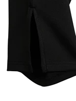 Curvy Plus Size Women's Skinny Capri with Side Split Mid PantsSolid Color Elastic Leggings Fashion Casual Summer Knit Trousers - Image 5
