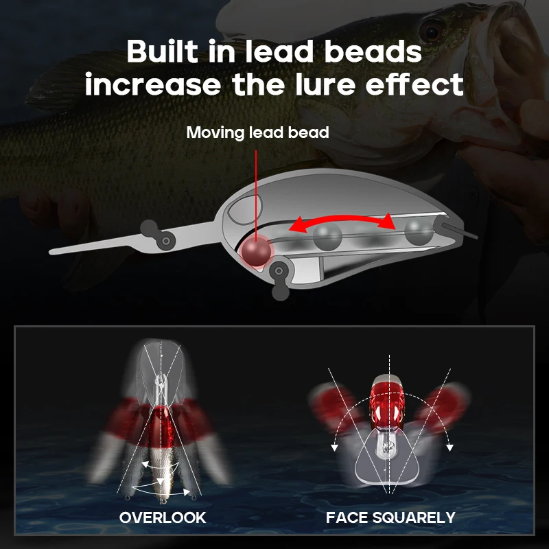 Deep Diver Crankbait Floating Wobbler Fishing Lure Topwater Big Bait Diving Trolling Wobbler Megabass Swimbait for Pike Bass - 4