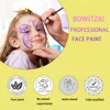 Bowitzki Professional Face Paint Kit For Kids Adults Facial Paint Set One Stroke Split Cake Palette Body Paint Hypoallergenicity 3