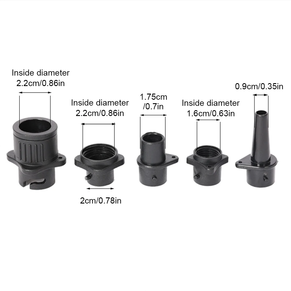 5 In 1 Air Valve Adapter for Rowing Rubber Boat Canoe Kayak SUP Board