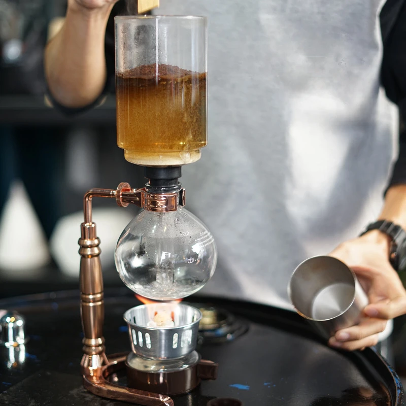 3/5cups Syphon coffee maker Siphon coffee pot Resistant Glass Brewing teaware cafes Coffee Pot Coffee Maker Espresso Coffee Maker Espresso Maker Iced Coffee Maker Pour Over Coffee Maker French Press Coffee Press Coffee Press