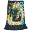 Monster Hunter World Iceborne Zinogre Kanji Blanket Fleece Super Soft Sofa Throw Blankets For Home Travel Throws Bedspread Quilt 2
