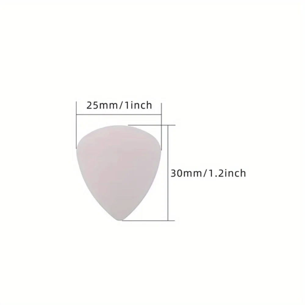 10pcs/pack Guitar Picks Plectrum 0.3mm Stainless Steel Metal Electric Guitar Bass Picks Plectrum Parts & Accessories