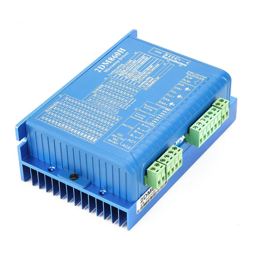 2-phase Digital Stepper Motor Driver 2DM860H 2DM860 2.1A-8.4A 24-80V AC & DC Universal For NEMA 34 Series Stepper Motor