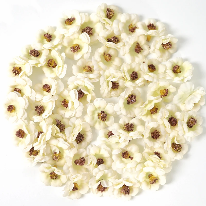 30/50pcs künstliche Blumen Köpfe 3cm gefälschte Blumen für Wohnkultur Hochzeit Hochzeit Dekoration DIY Handwerk Girlande Geschenk zubehör – Detail 9
