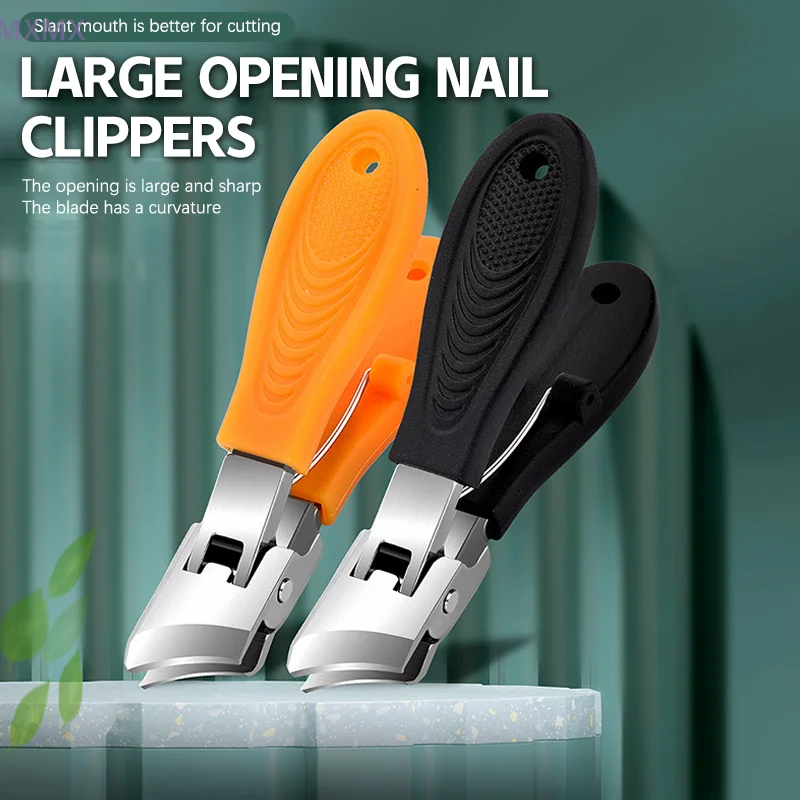 Diagonal Pliers Nail Clipper Stainless Steel Toenail Cutter Trimmer Anti-Splash Thick Hard Slanted Nail Cutter Manicure Tools