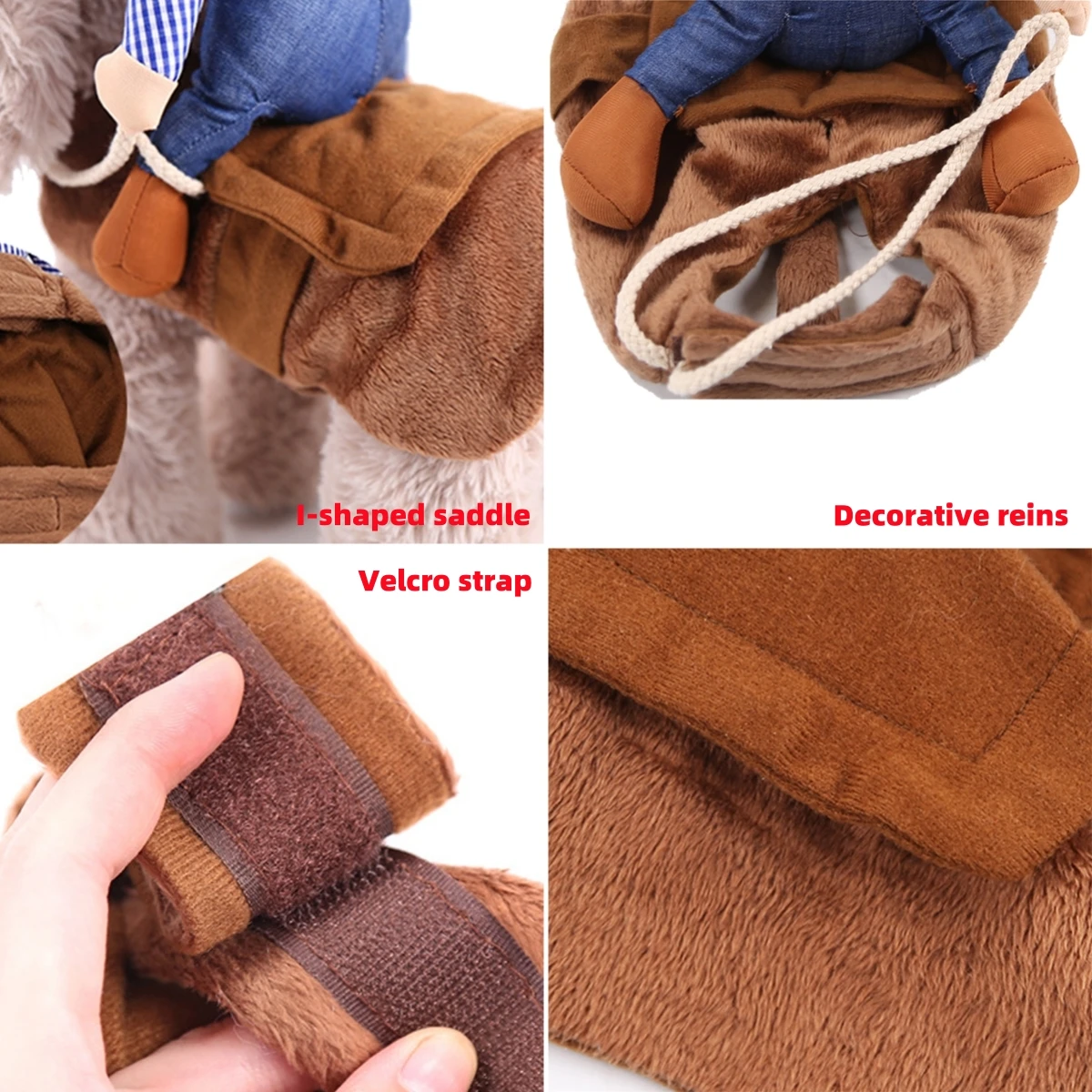 Cowboy Pet Riding Costume 4