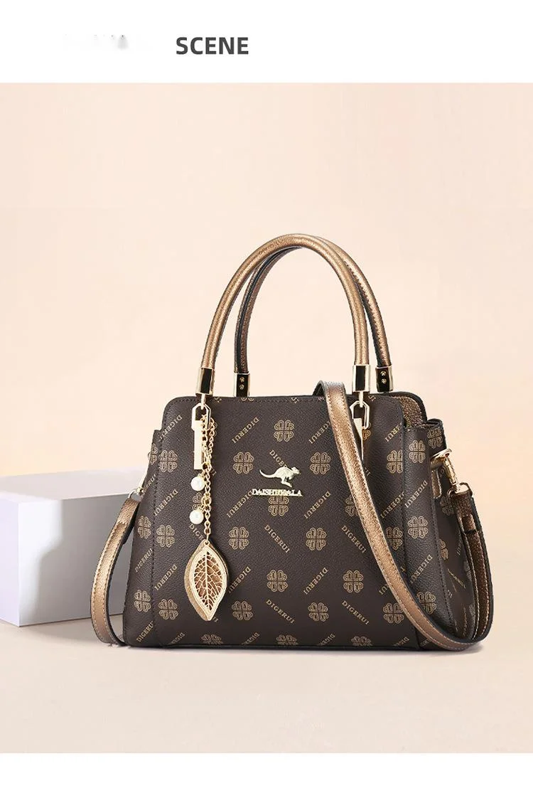 Női tote táska, elegáns válltáska borvörös színben_voghion.com