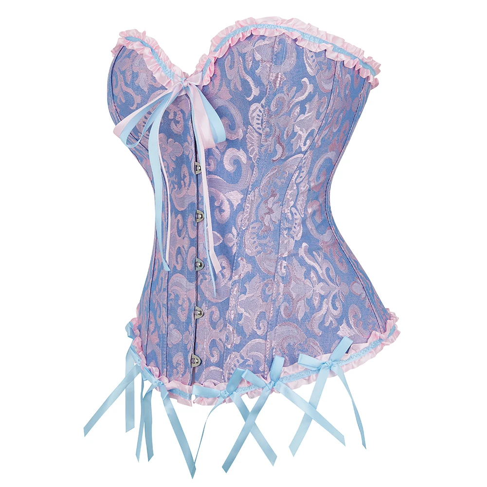 Women's Court Corset Jacquard Bodycon Tummy Control Shaper Halloween Costume 1pcs body shaper,waist trainer,corset bustier top,waist corset,lace corset