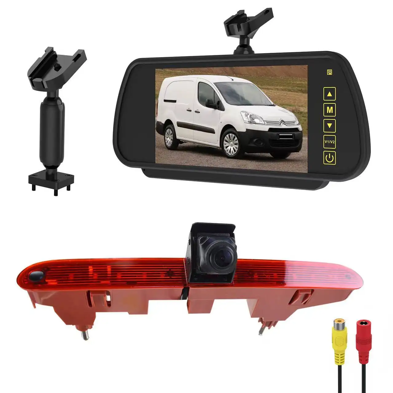 

Brake Light Camera For Citroen Berlingo, Peugeot Partner, Opel/Vauxhall Combo,Toyota ProAce 7 inch Room Mirror Monitor
