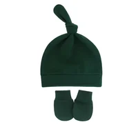 Newborn Baby Hat with Gloves Autumn Winter Warm Cotton Kids Beanies Stuff Children Accessories Infant Nightcap 0-6 Months Babies 5