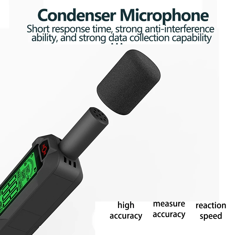 Handheld Noise Level Meter for Accurate Audio Measurement (30-130dB)