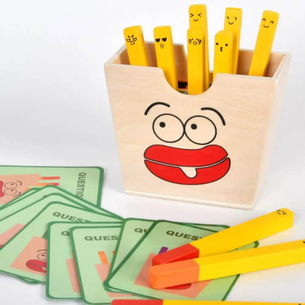 

Color Cognition Wooden French Fries Montessori Toys Toddler Learning Toys Creative Assemble Matching Cards Interesting Colorful