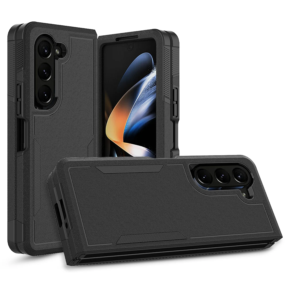 Custodia Anti-Sudore Armor Per Samsung Galaxy Z Fold 5 Fold4 Fold5 5G Zfold5 Cover Rigida Con Design Pieghevole