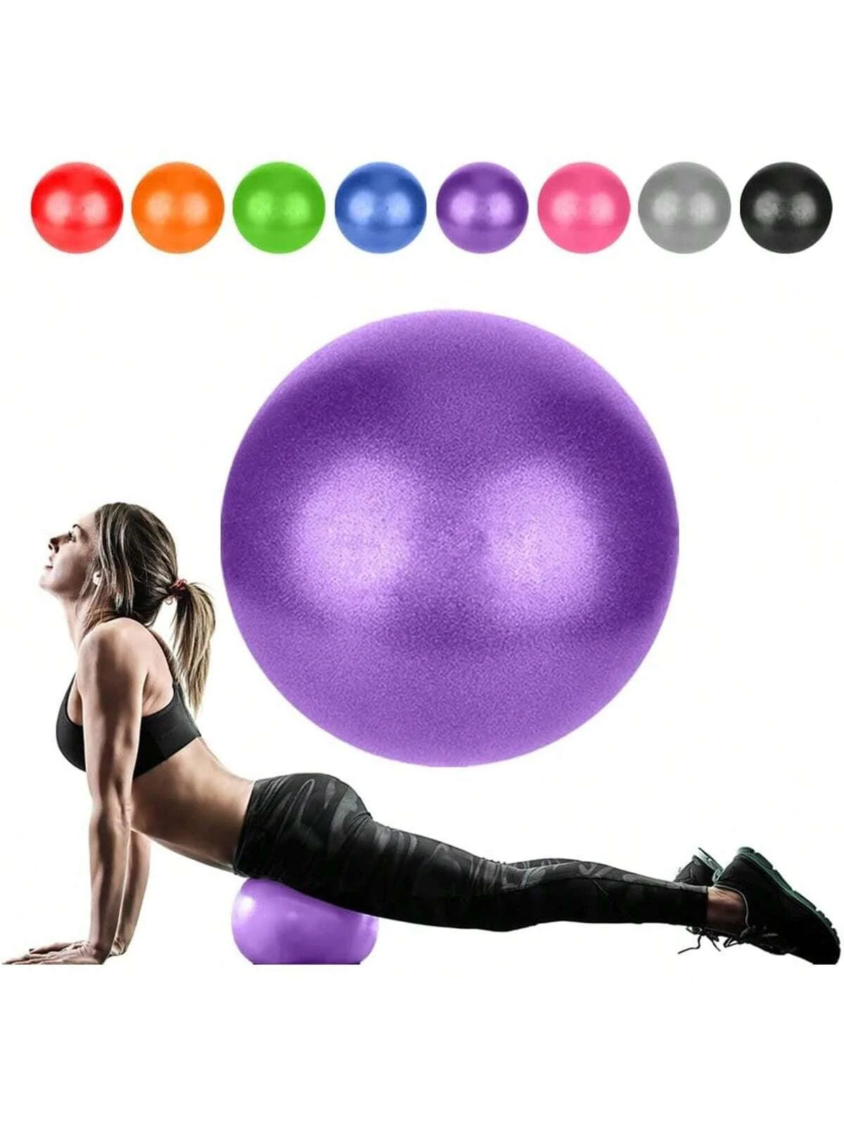 Small Pilates Ball Mini Workout Ball Core 9 Inch Small Exercise Mini Bender Pilates Yoga Workout