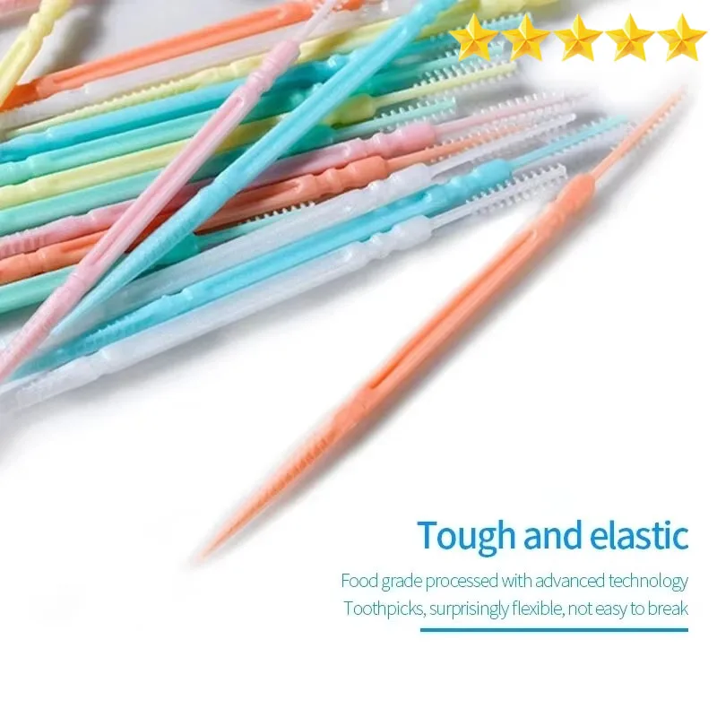 Dental Floss Disposable double-head floss 200 toothpicks