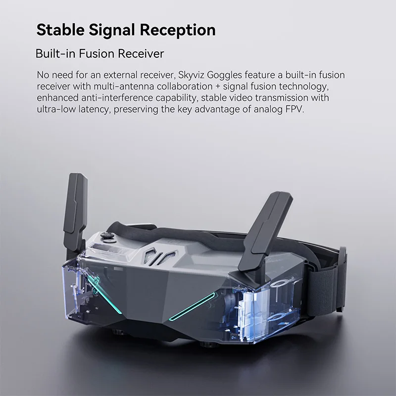 iFlight Skyviz 5.8GHz FPV Analog Goggles Dual 100Hz Micro-OLED 1920*1080 HD DVR thumbnail 2