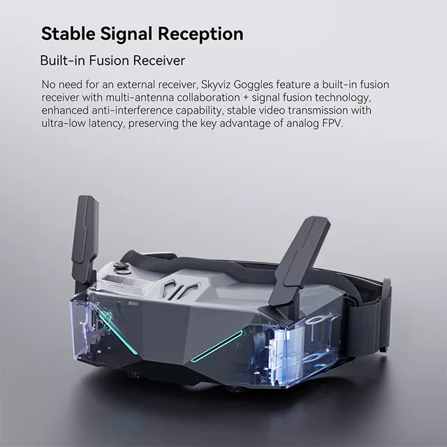 iFlight Skyviz Goggles Integrated FPV Analog Goggles Micro-OLED 100Hz with Race/Freestyle FOV Modes 2