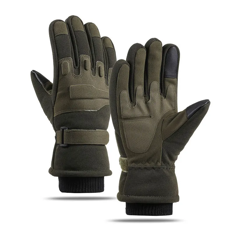Tactical Cycling Gloves Men Women Touch Screen Protective Mat Warm Skiing Motorcycle Anti-Slip Training Fitness Thick Gloves 6