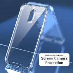 Sleek Silicone Bumper Airbag Clear Shockproof Phone Case - OnePlus 6T (Clear Airbag Case)