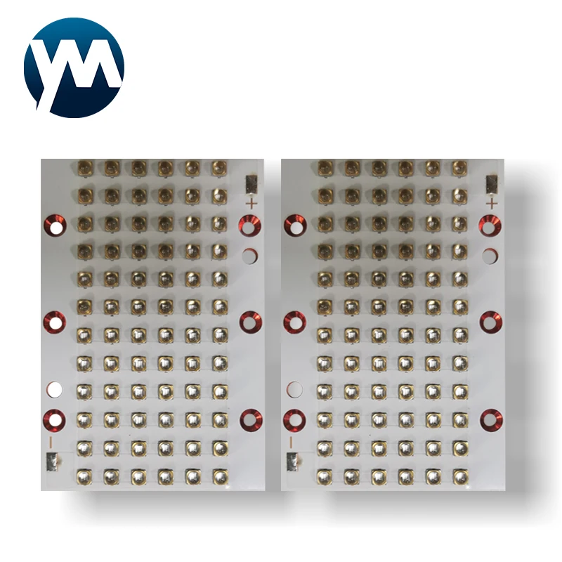LED UV Lamp Module for Printers 216 Watts Violet 3535 Gold Plated Bracket 365nm 370nm 380nm 385nm 395nm 400nm 405nm 59*87mm