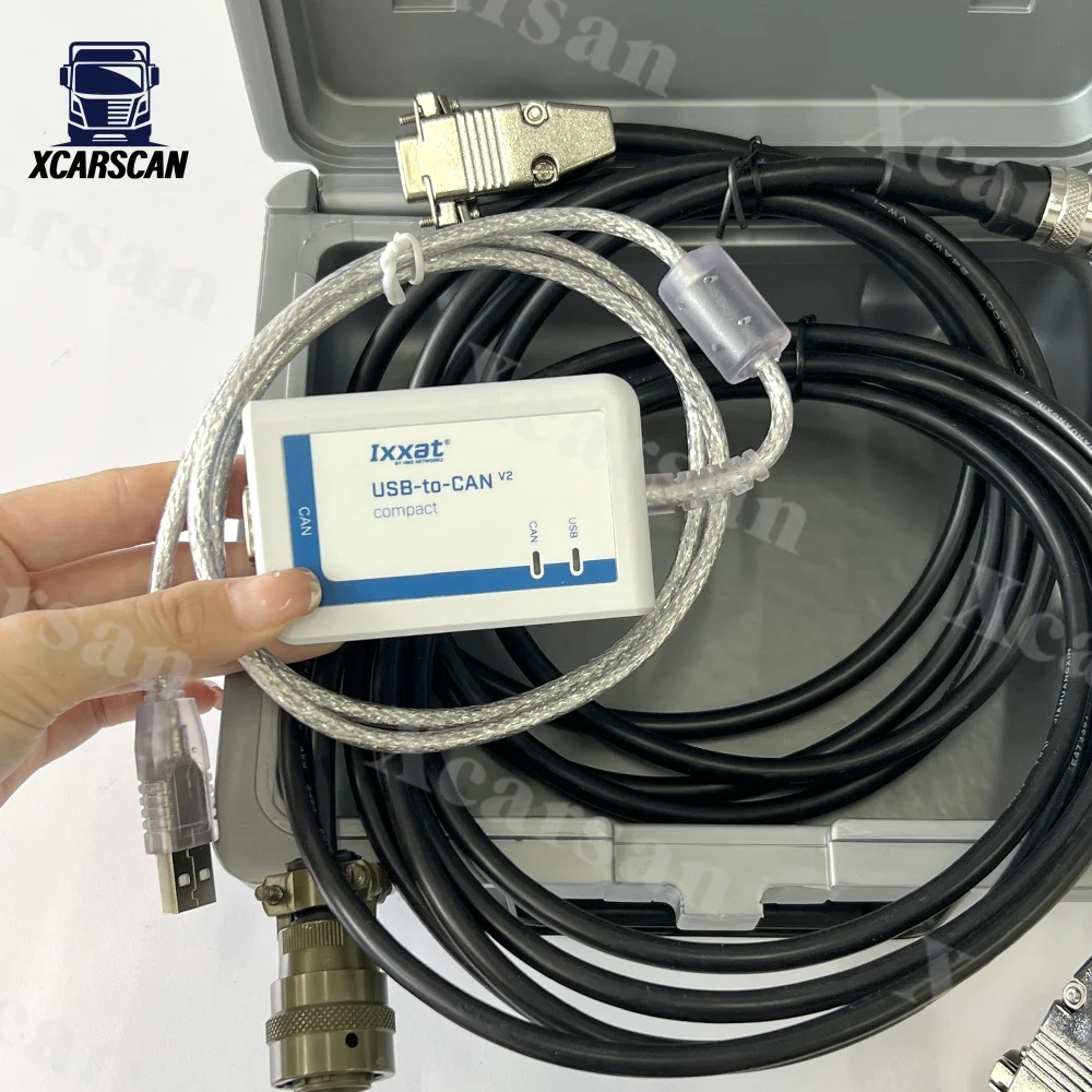 Диагностическое программное обеспечение новой версии для MTU (USB-к-CAN), компактный диагностический инструмент для грузовиков IXXAT, сканер для дизельного двигателя, 2,74