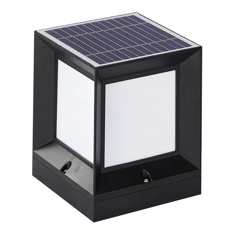 

1 Piece LED Solar Column Headlight Solar Powered Pillar Lamp Outdoor Waterproof Wall Light For Courtyard Landscape Garden 15CM