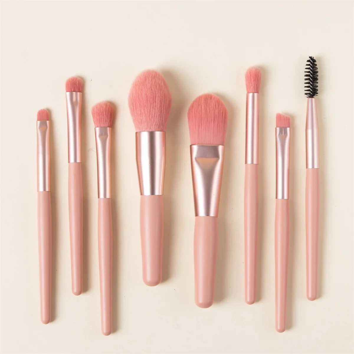Luxurious 8-Piece Soft & Fluffy Makeup Brush Collection for Effortless Beauty