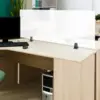 Office Partition For Work, Acrylic Free Standing Screen Privacy Desk Divider, Privacy Panel For Table Top Workstation, 47"" X 2