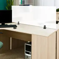 Office Partition For Work, Acrylic Free Standing Screen Privacy Desk Divider, Privacy Panel For Table Top Workstation, 47"" X 2