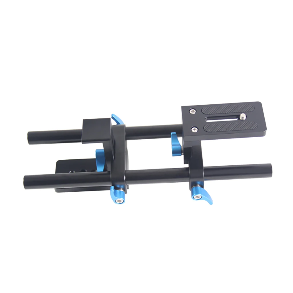 Description Picture 6 of item15mm Rod Rail Clamp Mounting Base Bracket for Panasonic Fujifilm DSLR Camera Camcorder Cage Rig Follow Focus System Lens Support